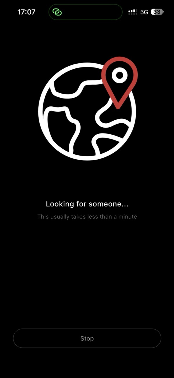 Get matched with a stranger